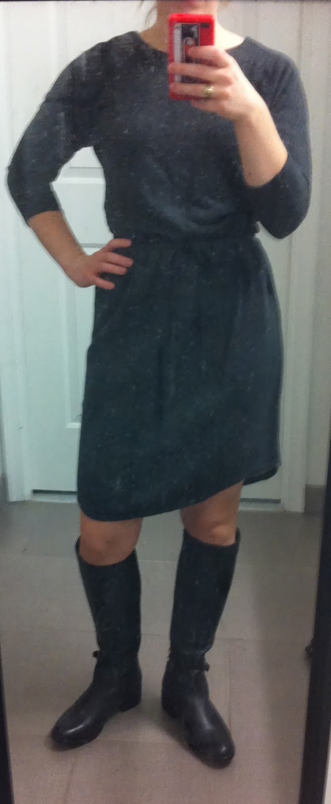 dc woman blogger wearing old navy Women's Dolman-Sleeve Dress