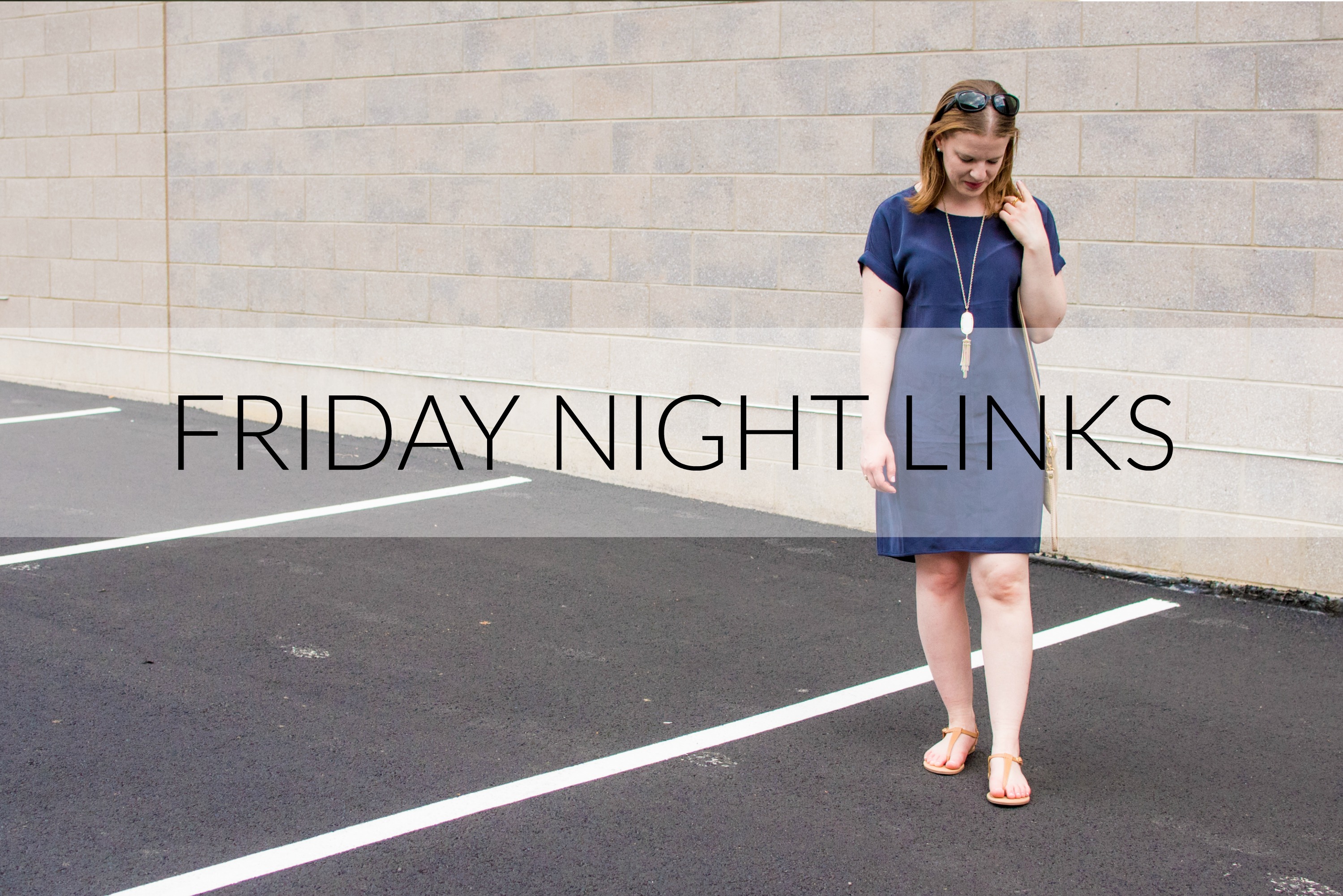 A Navy Shift Dress A Navy Shift Dress + Friday Night Links