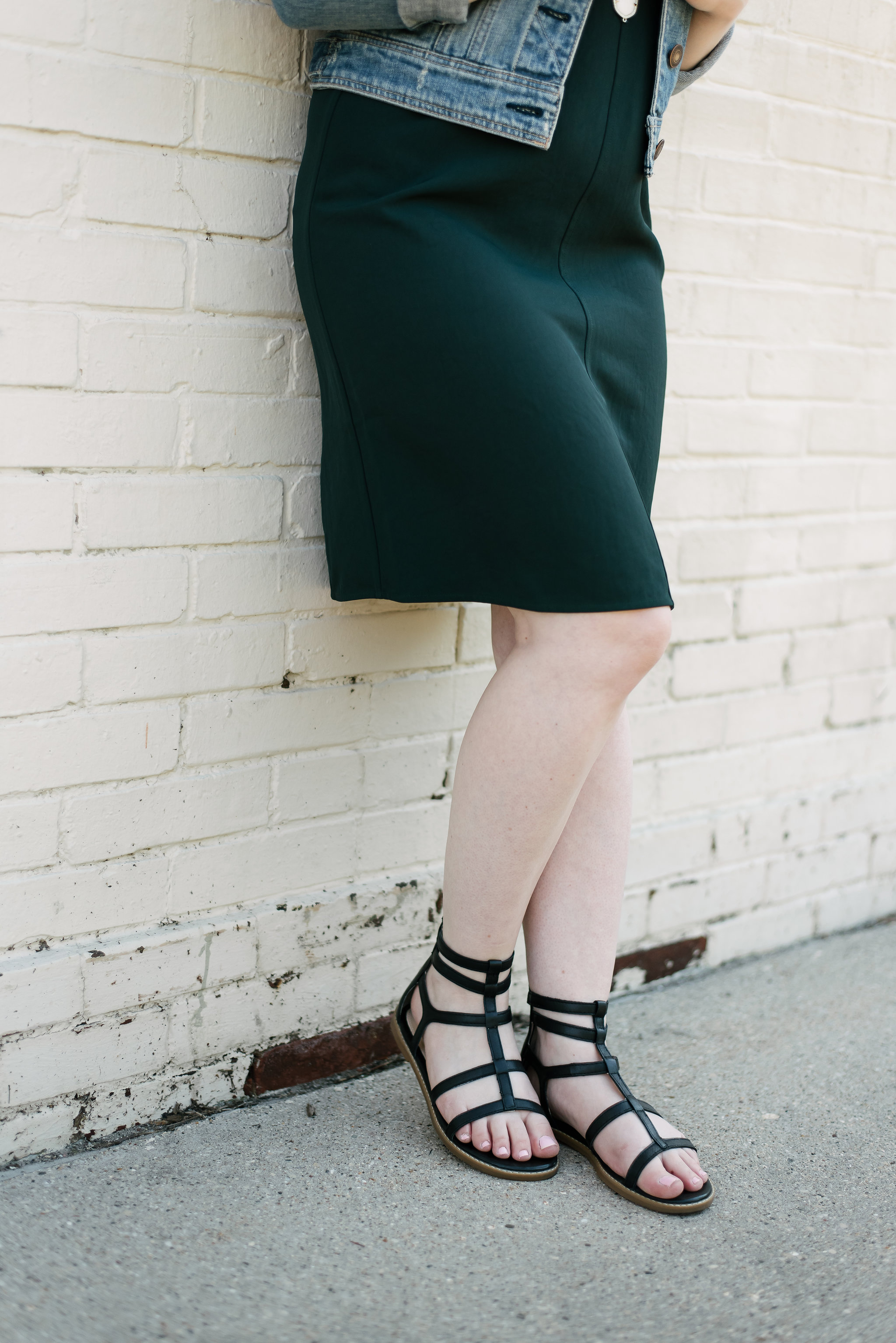 sandals to wear with dresses The Everlane GoWeave Tank Dress | Something Good, black sandals, hush puppy shoes | sandals to wear with dresses