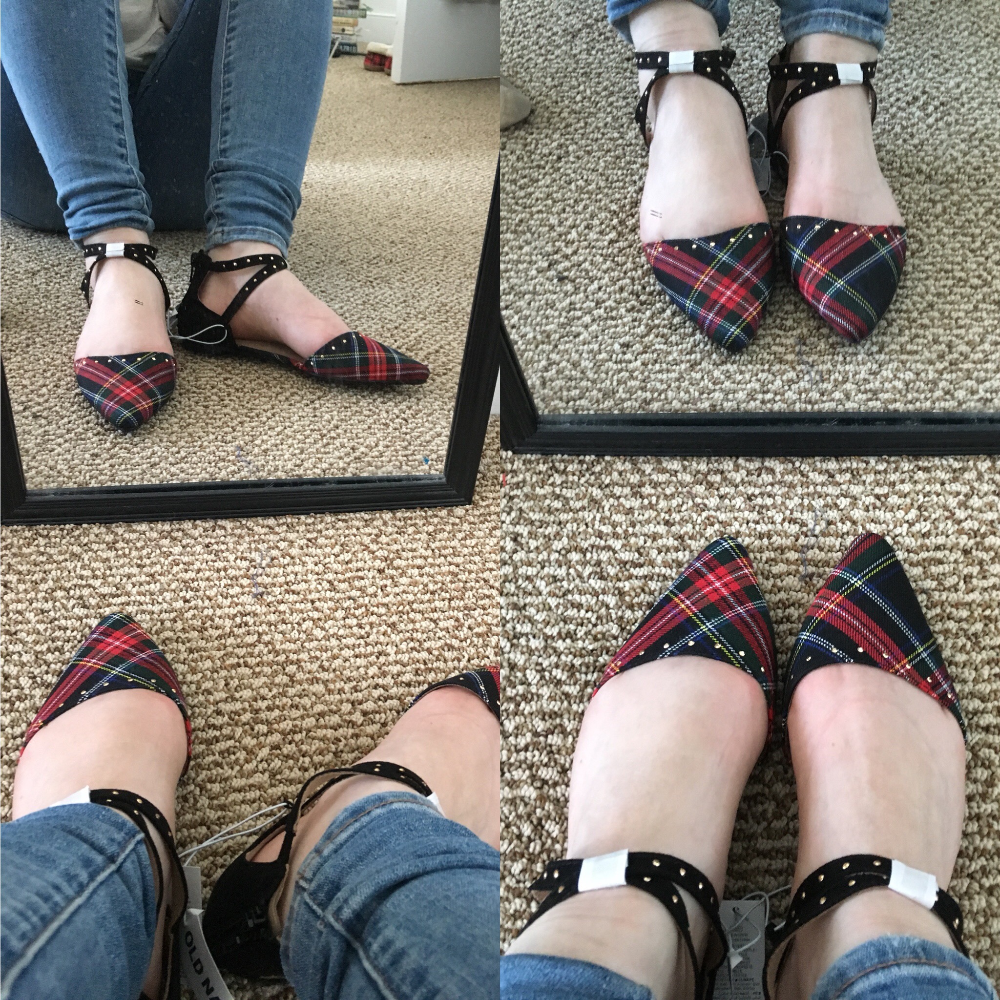 Shopping Reviews, Vol. 50 | Something Good, @danaerinw, Old Navy Tartan Twill D'Orsay Flats