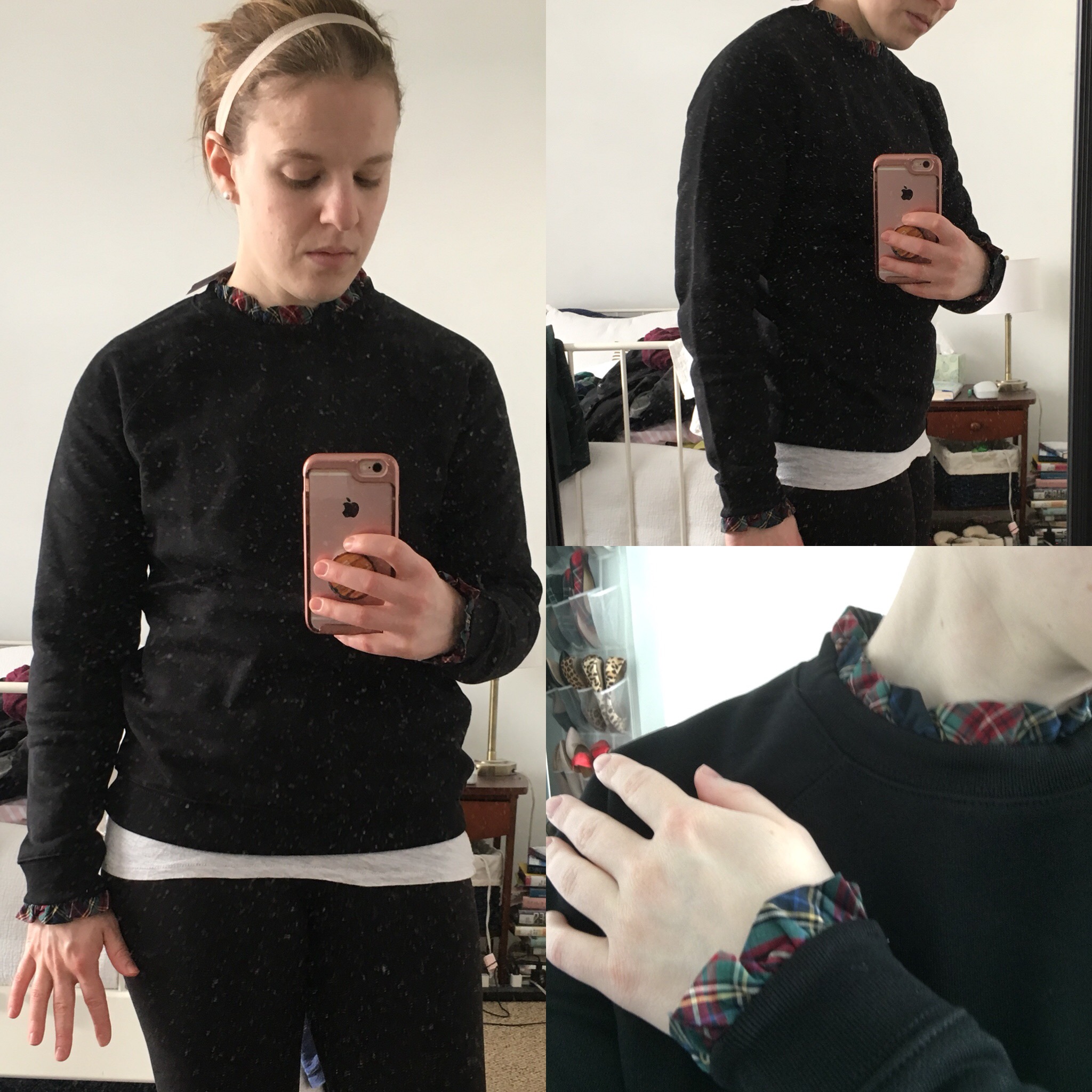 Shopping Reviews, Vol. 52: The Cozy Cabin Dress | Something Good, @danaerinw , J.Crew Factory Woven ruffle-neck pullover