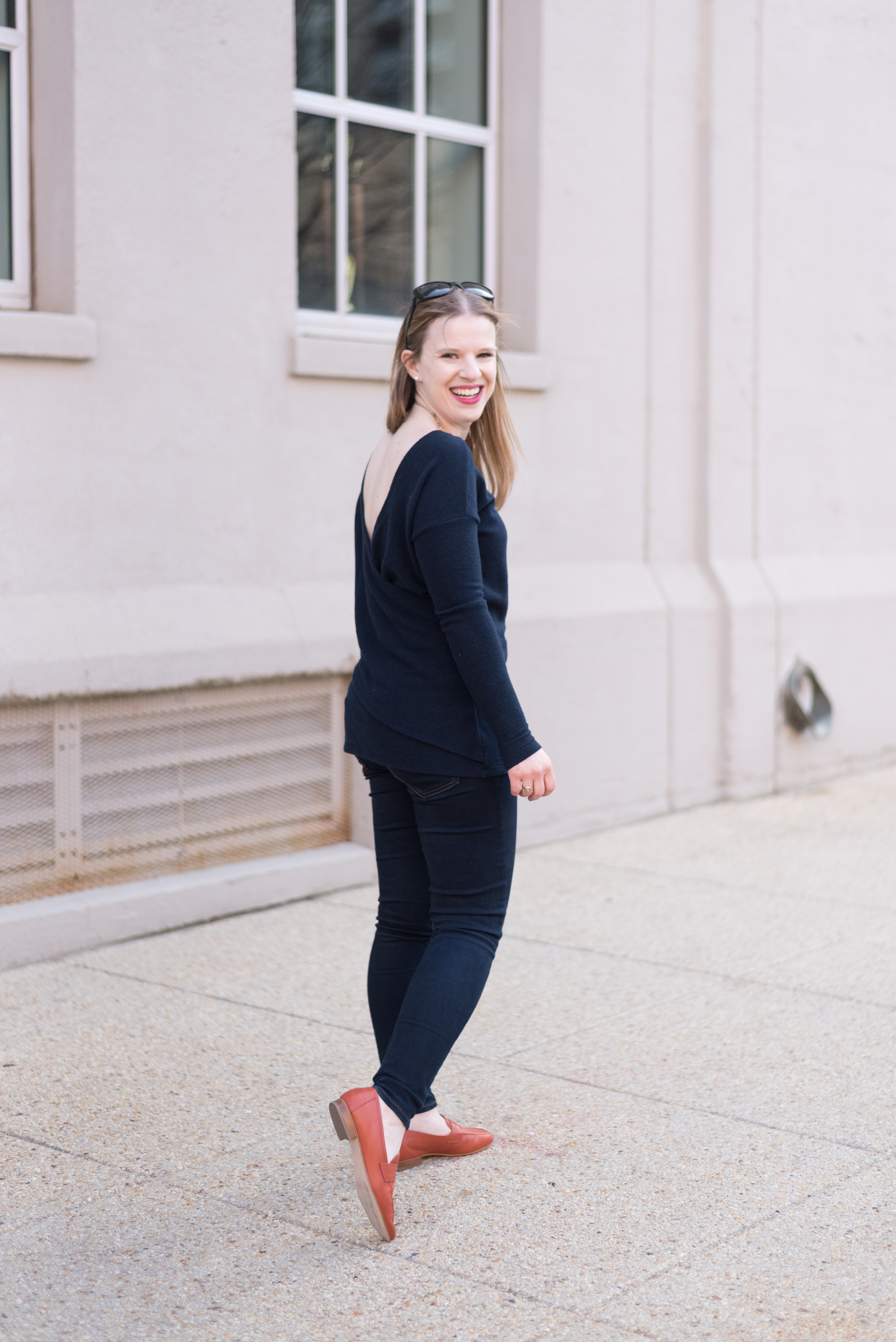 V back long sleeve tunic J. Crew_Something Good