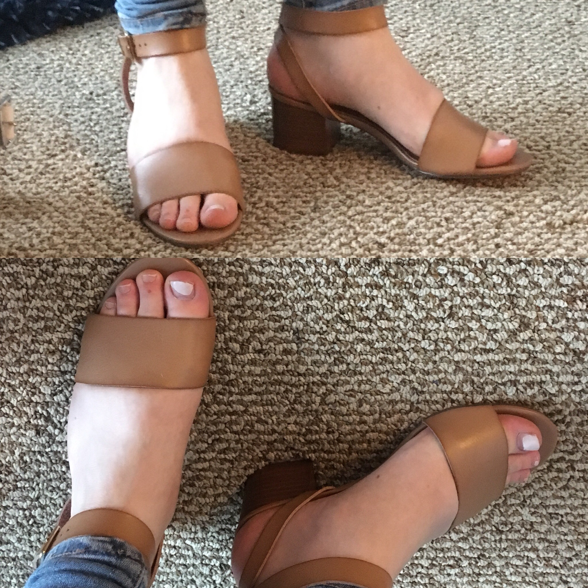 DC woman blogger wearing J.Crew Factory Block-heel sandals
