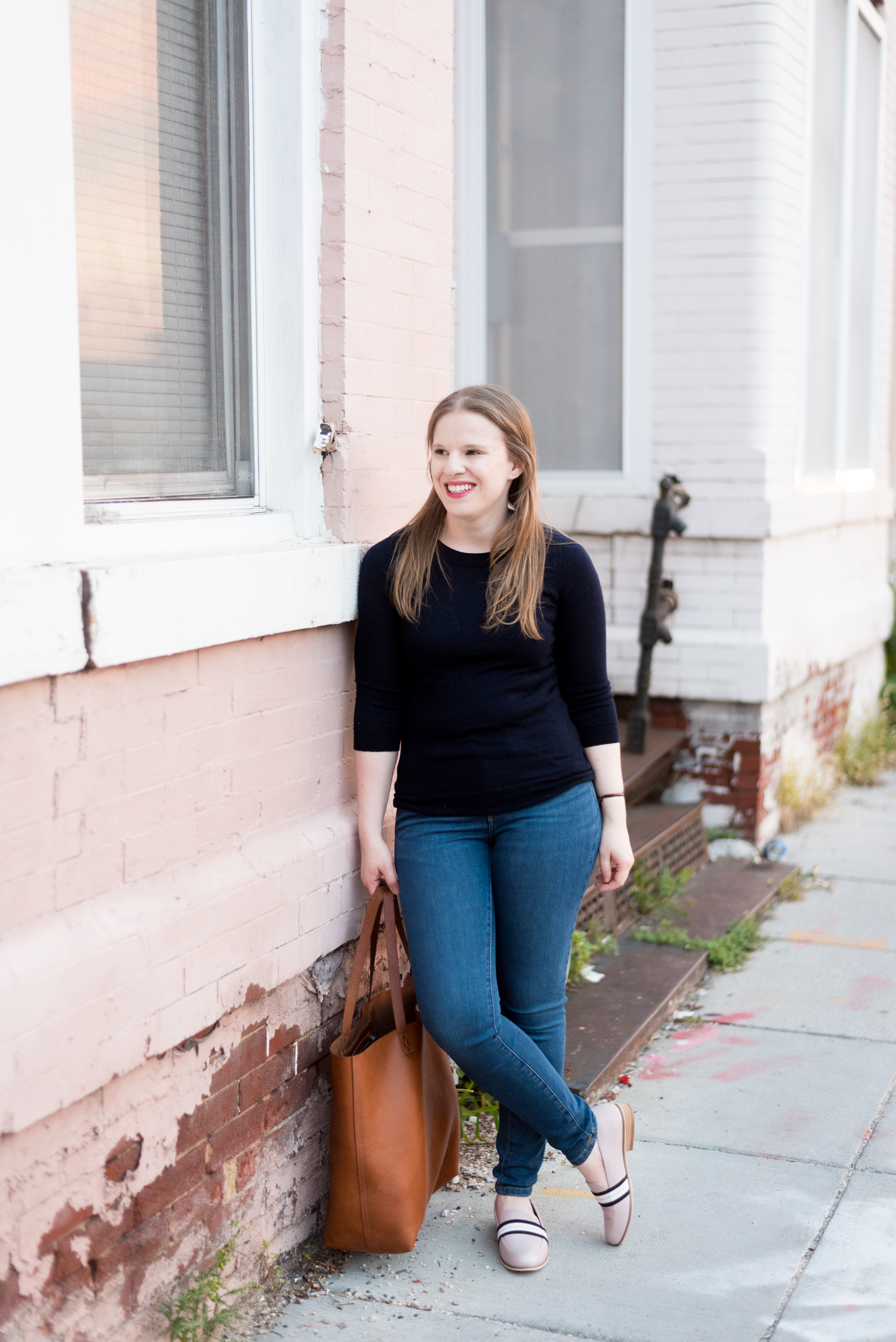 DC woman blogger wearing J.Crew Tippi Merino Wool Sweater