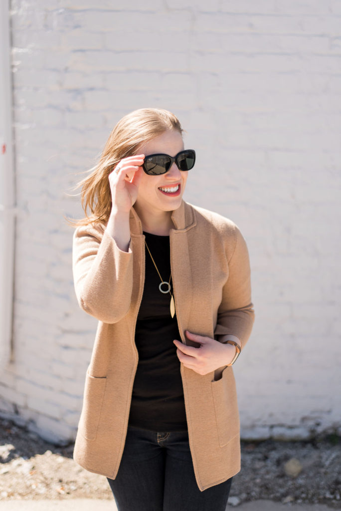 J.Crew Sophie Open-Front Sweater Blazer cyber monday sales | J.Crew Sophie Open-Front Sweater Blazer