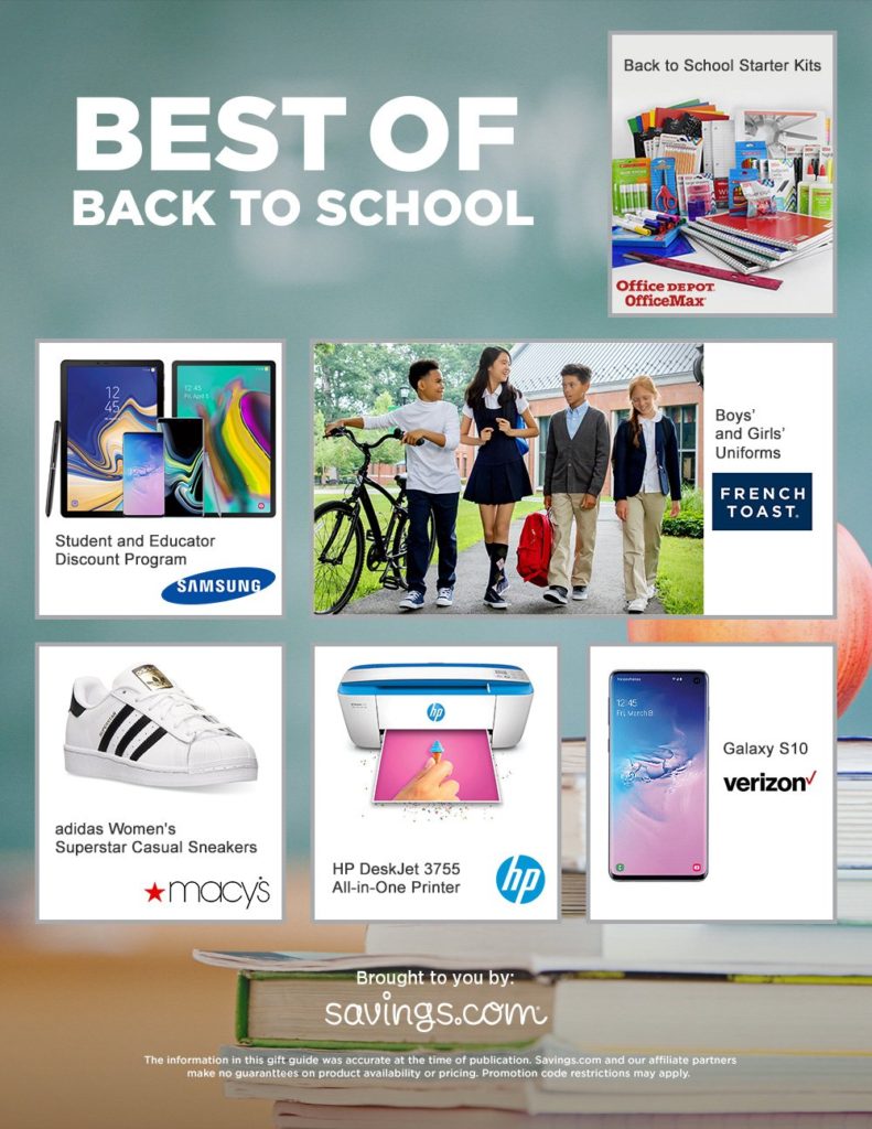 Back to School Savings