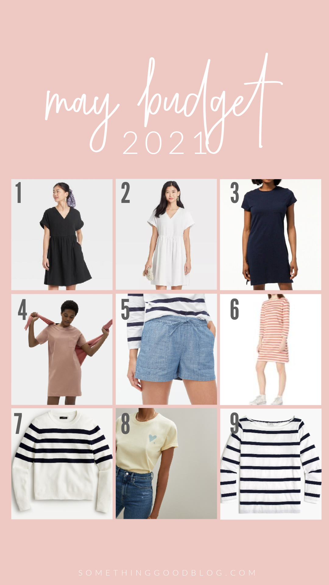 collage of women's clothes collage of women's clothes for May 2021 Budget