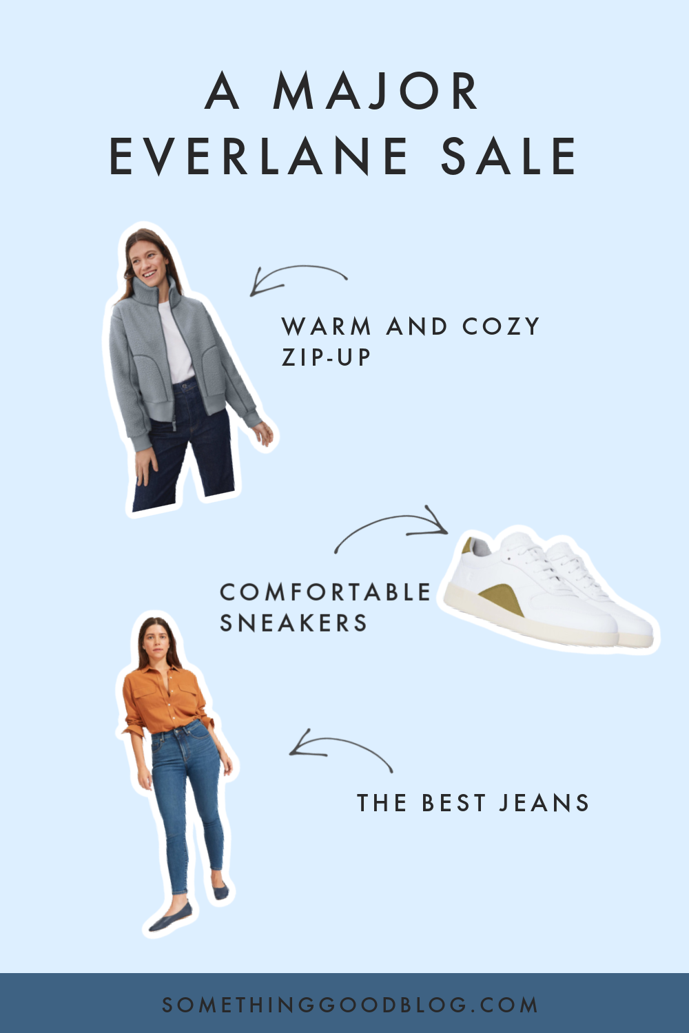 Major Everlane Sale, Everlane The ReLeather Court Sneaker, The ReNew Teddy Bomber, Authentic Stretch High-Rise Skinny Jean